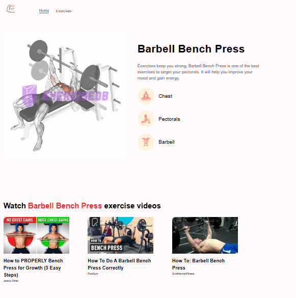 Exercise Catalog